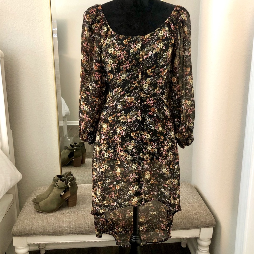 Millau high-low floral dress